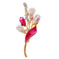 Pink And Crystal Ladies Brooch