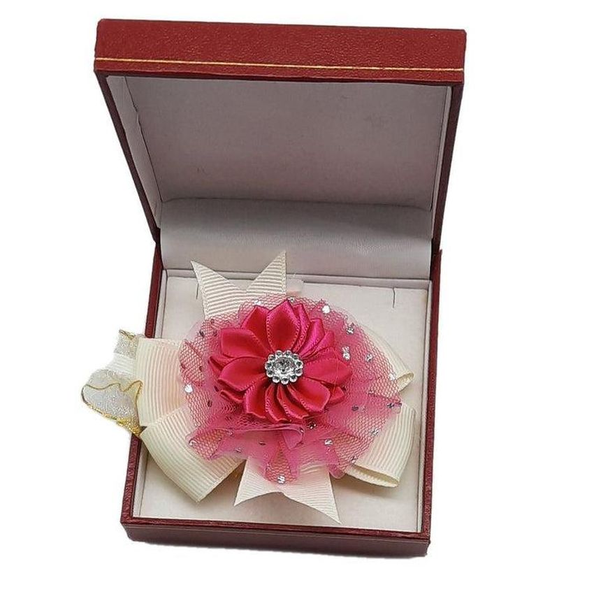 Pink Lace Flower Wrist Corsage