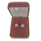 Acrylic Flower Silver Plated Earrings