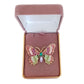 Pink And Green Cubic Zirconia Brooch(2)