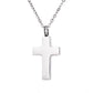 Plain Cross Memorial Cremation Ashes Pendant