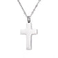 Plain Cross Memorial Cremation Ashes Pendant