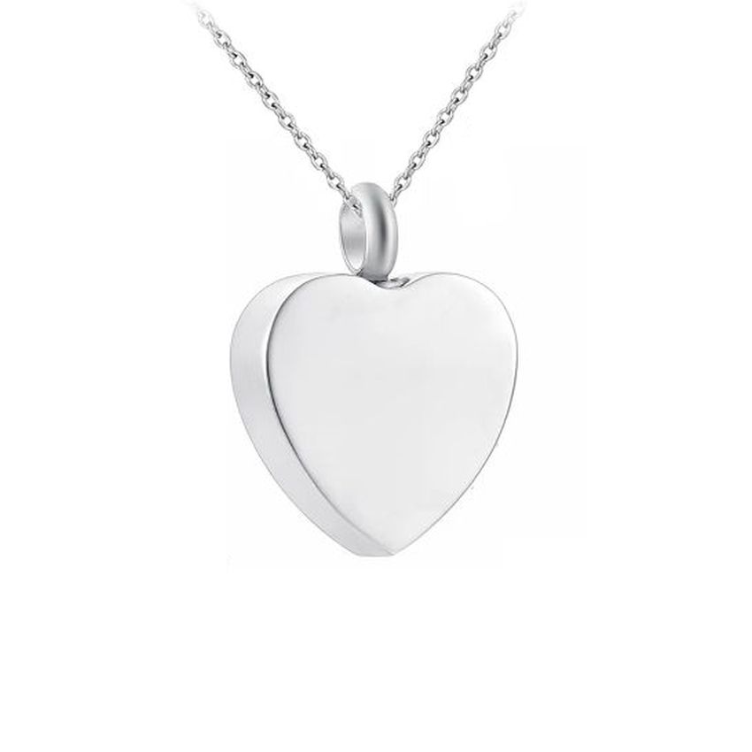 Plain Heart Cremation Ashes Locket