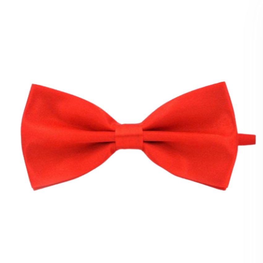 Plain Red Mans Bow Tie