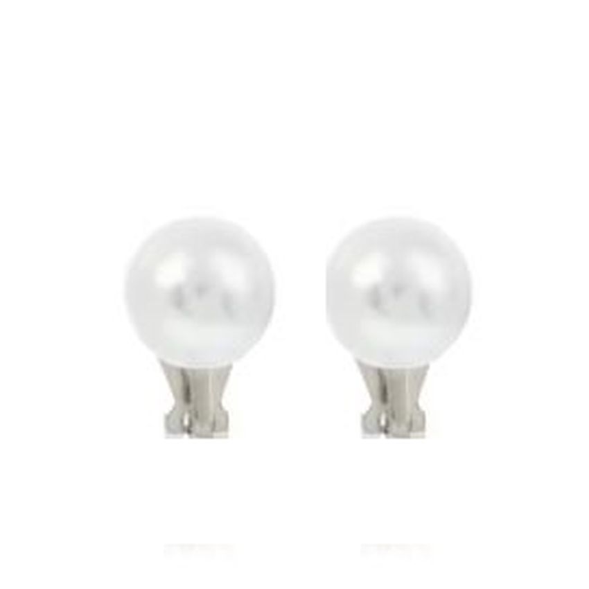 Plain Pearl Clip On Earrings