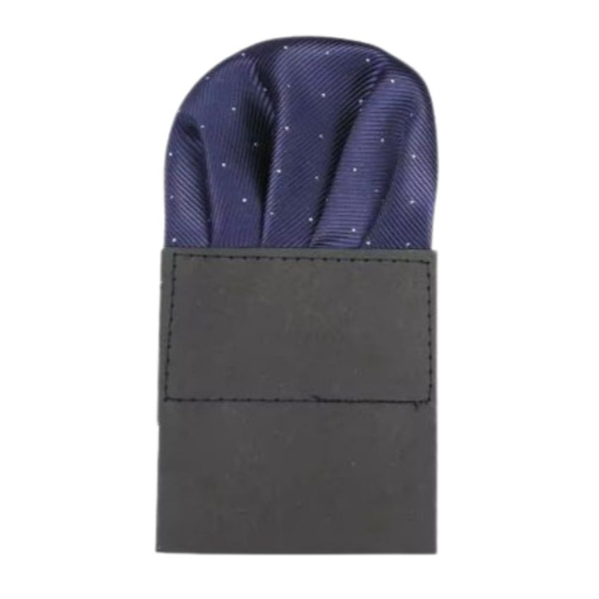 Pre Tied Blue Pocket Square Hanky