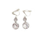 Pretty Crystal Clip On Drop Diamante Earrings
