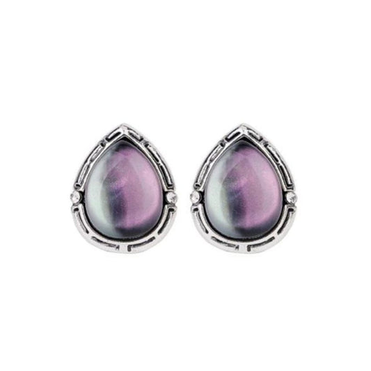 Pretty Shell Colour Clip On Stud Earrings