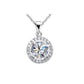 Pretty Bling Round Cubic Zirconia Stone Pendant