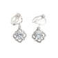 Pretty Crystal Clip On Drop Diamante Earrings