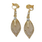 Pretty Gold Diamante Clip On Earrings