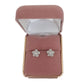 Pretty Pave Surround Sterling Silver Flower Earrings