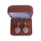 Purple Cubic Zirconia Heart Earrings(2)