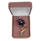 Purple Diamante Sprig Flower Brooch(2)