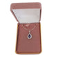 Purple Diamante Surround Pendant(2)