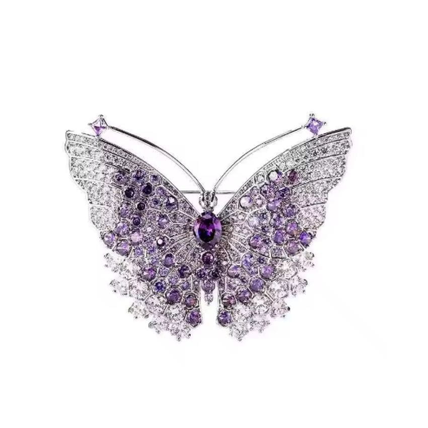 Purple Wing Butterfly Brooch