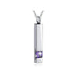 Purple Stone Cremation Ashes Necklace