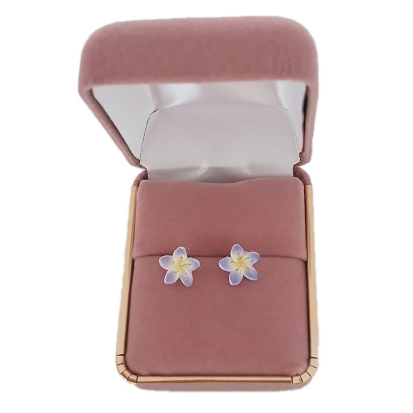 Acrylic Flower Silver Plated Earrings