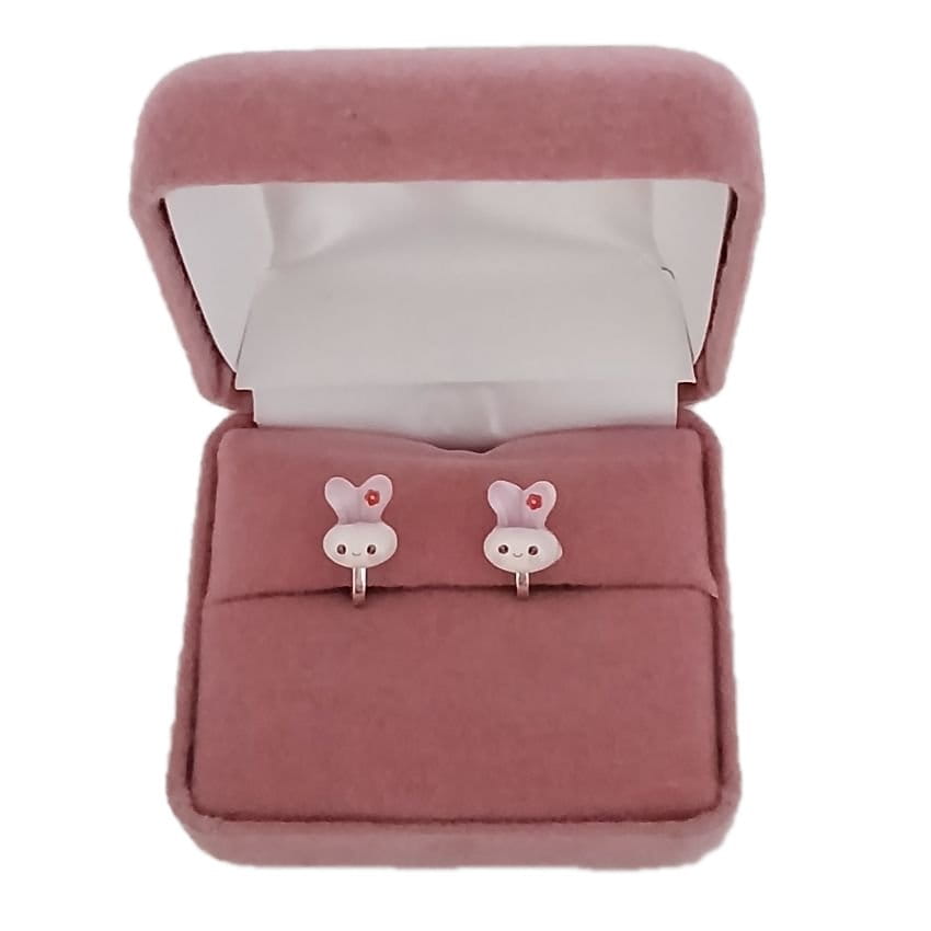 Rabbit Stud Childrens Clip On Earrings(2)