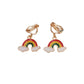 Rainbow And Cloud Clip On Earrings