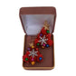 Red 3d Christmas Tree Earrings(2)