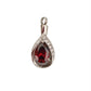 Red Stone Memorial Cremation Ashes Pendant