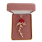Red Rose Enamel Diamante Brooch(2