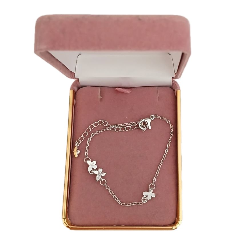 Rhodium Plated Childs Silver Bracelet(2)