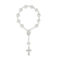 Rosary Bead Bracelet With a Crucifix and Chalice