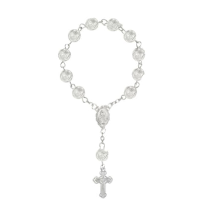 Rosary Bead Bracelet With a Crucifix and Chalice