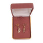 Rose Gold Leaf Drop Clip On Earrings(2)