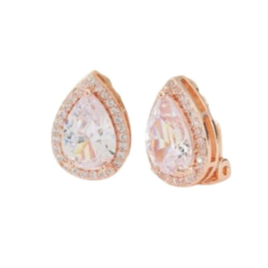 Rose Gold Ladies Clip On Earrings