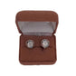 Round Cabochon Cat Clip On Earrings(2)