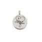 Round I Love You Cremation Ashes Locket