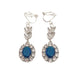 Royal Blue Pretty Clip On Earrings