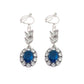 Royal Blue Pretty Clip On Earrings