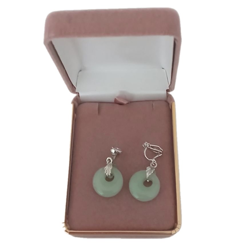 Sage Green Clip On Earrings(2)