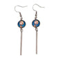 Santa Long Stem Drop Earrings
