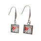 Santa And Snowman Christmas Earrings