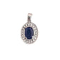 Red Cubic Zirconia Heart Centre With CZ Surround Necklace