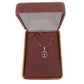 Scroll Edge Cross Pendant On A Sterling Silver Chain(2)