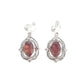 Scroll Surround Diamante Clip On Earrings