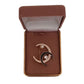 Semi Circle Crystal Brooch(2)