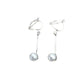 Short Stem Drop Pearl Clip On Earrings