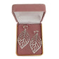 Silver Leaf Clip On Earrings(2)