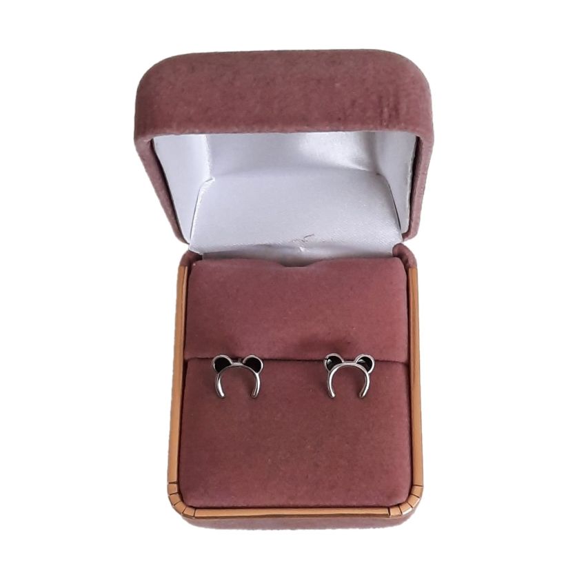 Silver Mouse Headband Earrings(2)