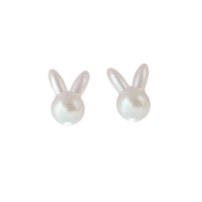 Silver Plated Bunny Rabbit Earrings
