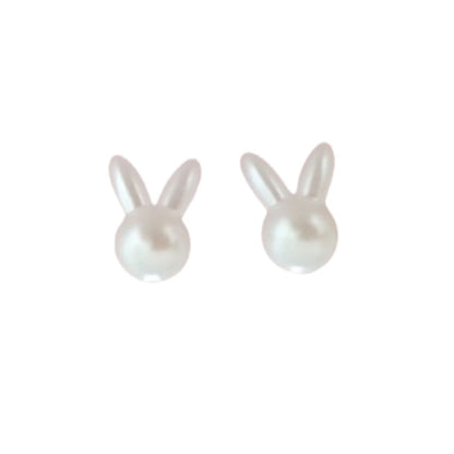 Silver Plated Bunny Rabbit Earrings