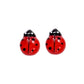 Silver Plated Ladybird Childrens Stud Earrings