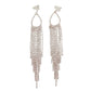 Silver Shimmer Clip On Earrings
